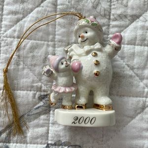 Lenox “Skating Lesson” 2000 Christmas Ornament